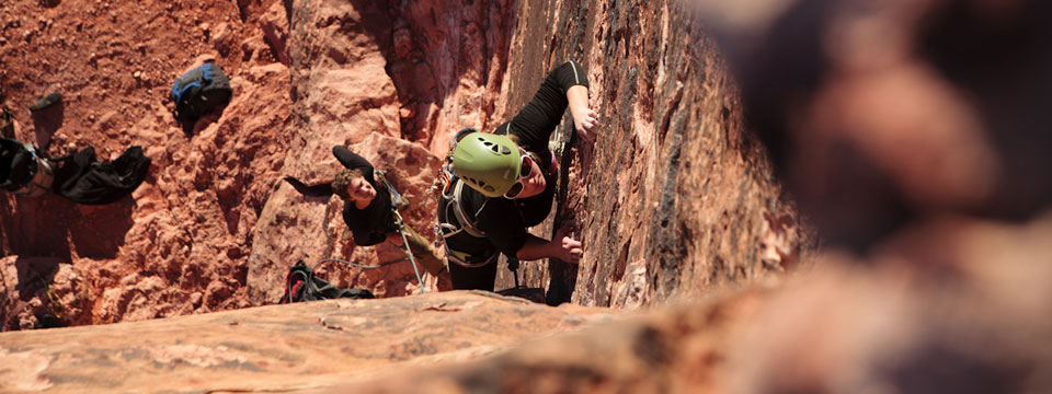 rock climbing women red rock canyon moderate mecca