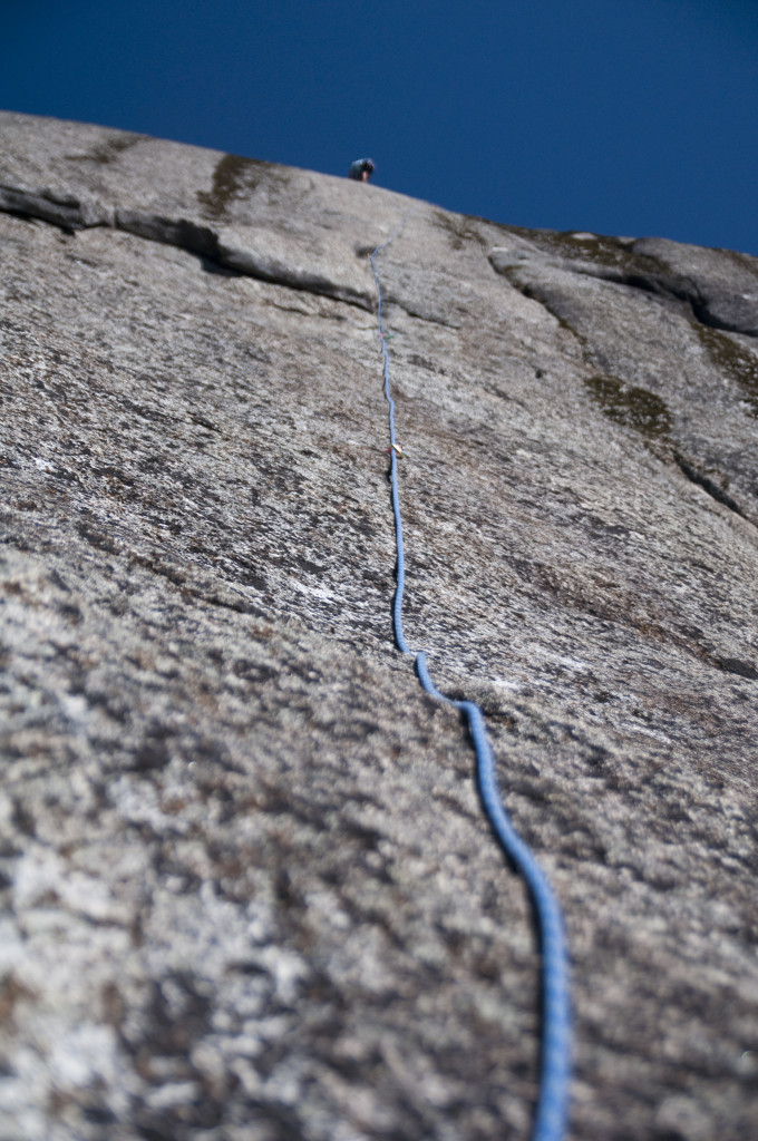 Climbing in Cosumnes River Gorge near Sacramento, Calif. - Easy Way Up (5.7) to Lichen Us (5.9)