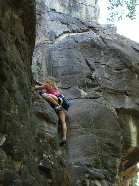 Rock Climbing Women Yoga Inspiration
