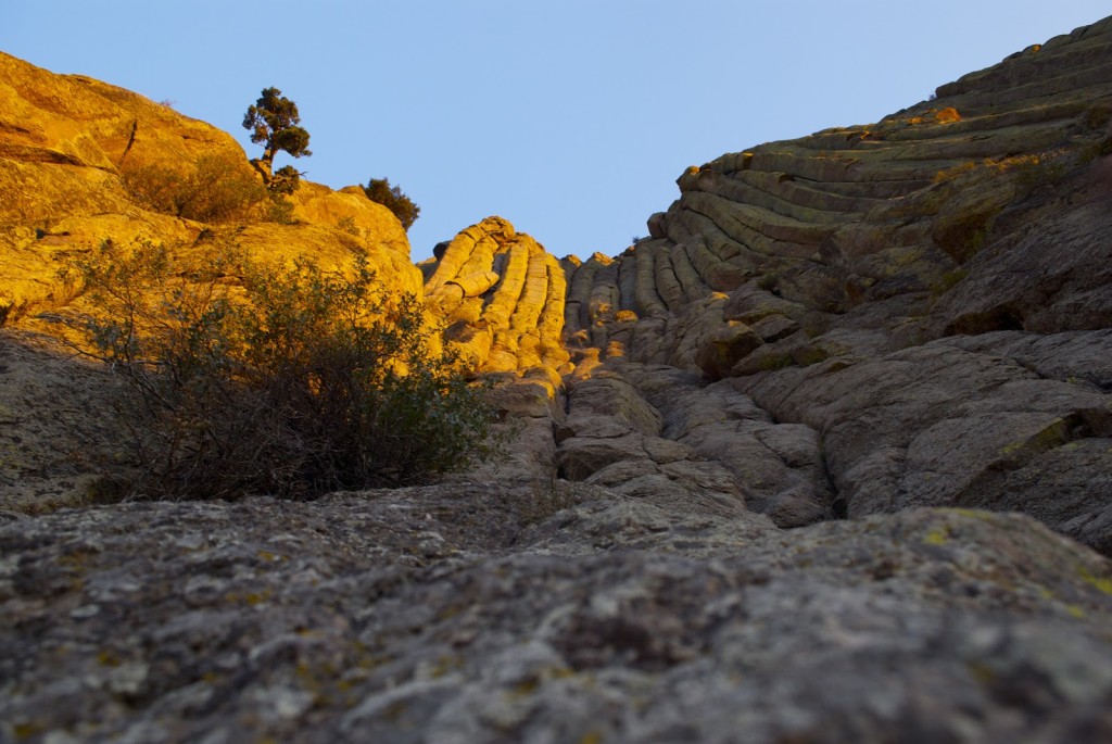 Devils Tower at sunrise -- Durrance (5.7)