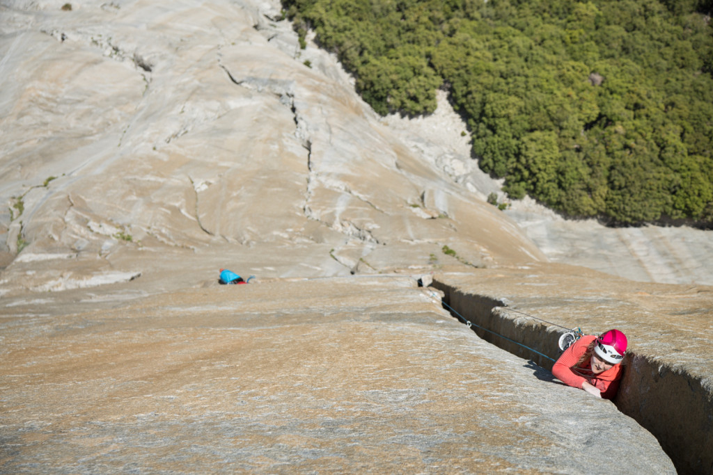 Emily Harrington in the Monster Offwidth on Golden Gate