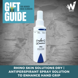 Rhino antiperspirant spray for hand grip.