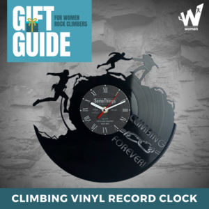 Decorative vinyl record clock.