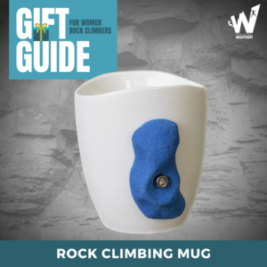 Rock climbing mug for gift.