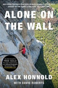 Cover of book Alone on the Wall by Alex Honnold with David Roberts.