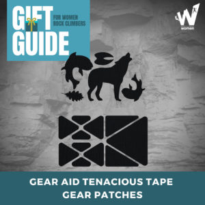 Clothing repair tape for climbers.