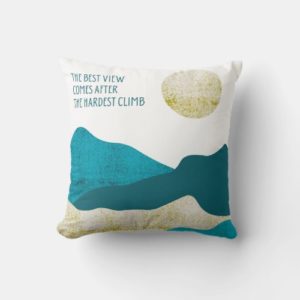 Rock Climbing Throw Pillow 16" x 16"